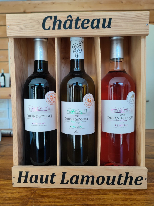 Coffret 3 bouteilles Château Haut-Lamouthe - Vin rouge, rosé et blanc