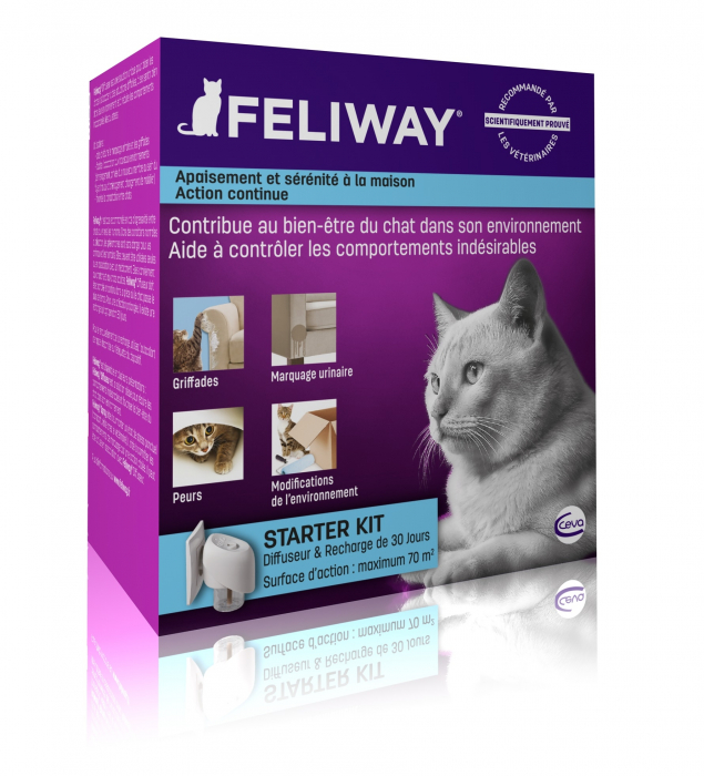 Feliway Classic Apaisement et Bien-être Chat Pack de 3 Recharges 48ml