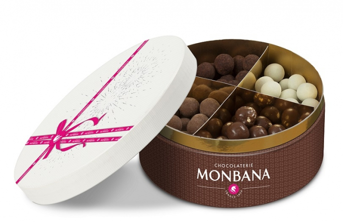 Boîte assortiment de gourmandises au chocolat - Monbana - 360 gr