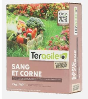 Corne broyée et sang desséché - Teragile - 2 kg Teragile