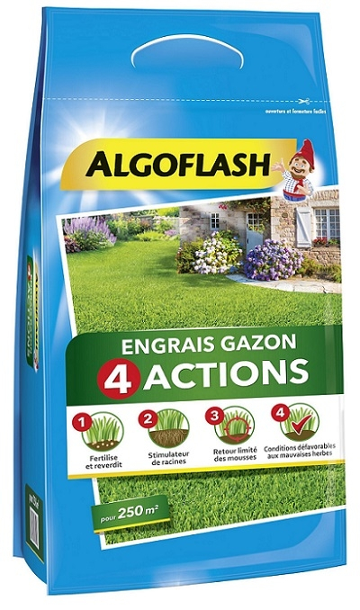 Engrais Gazon Anti-Mousse Algoflash