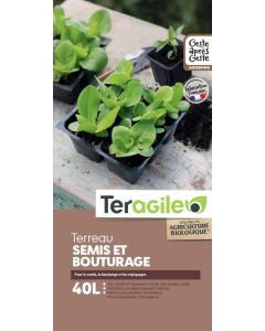 Terreau semis et bouturage Teragile BIOLANDES PIN DECOR - 40 L 