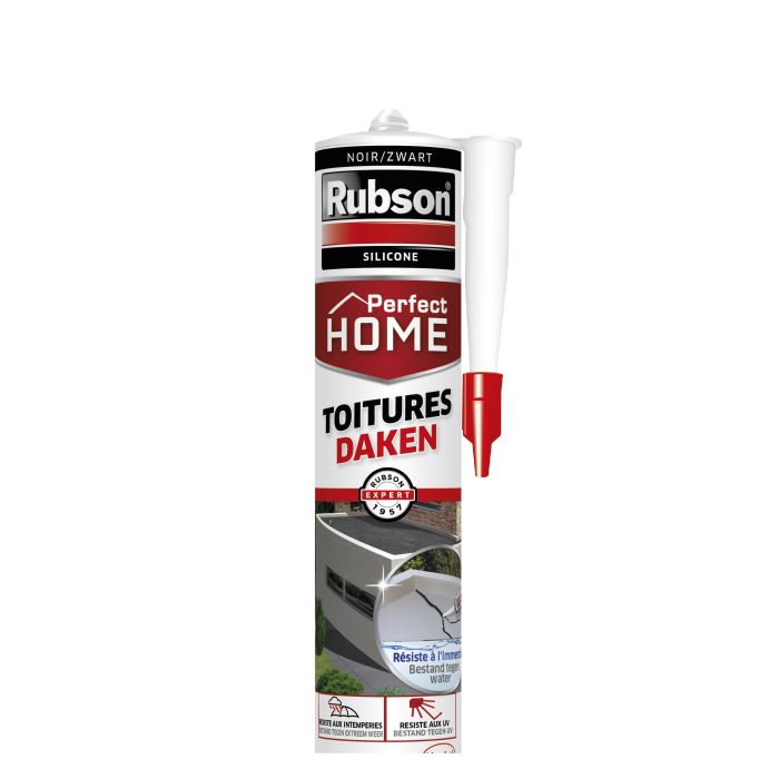 Mastic - Perfect Home - Rubson - Toitures - Noir - 280 ml 