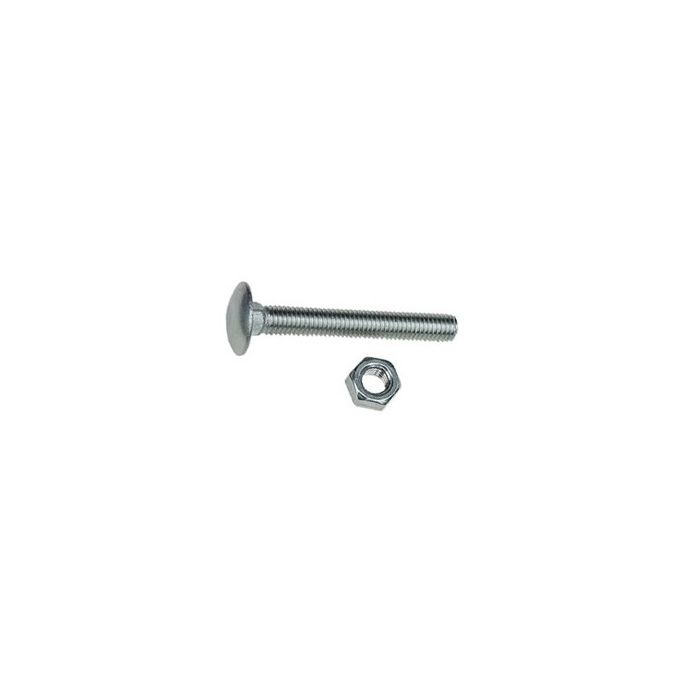 Boulons x10 inox tête ronde collet carré - LE BIHAN INOX - Ø 8 x 70 mm