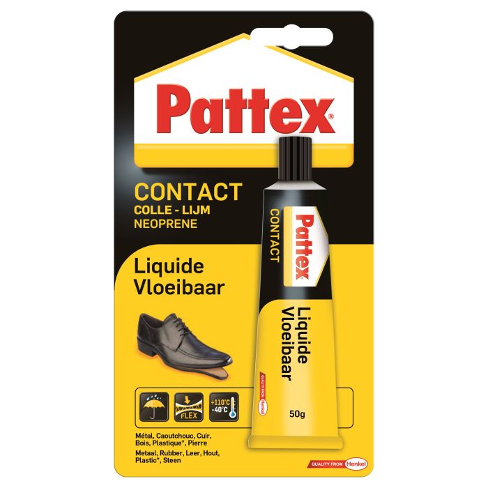 Colle liquide - Pattex - Contact - Néoprène - 50 g 