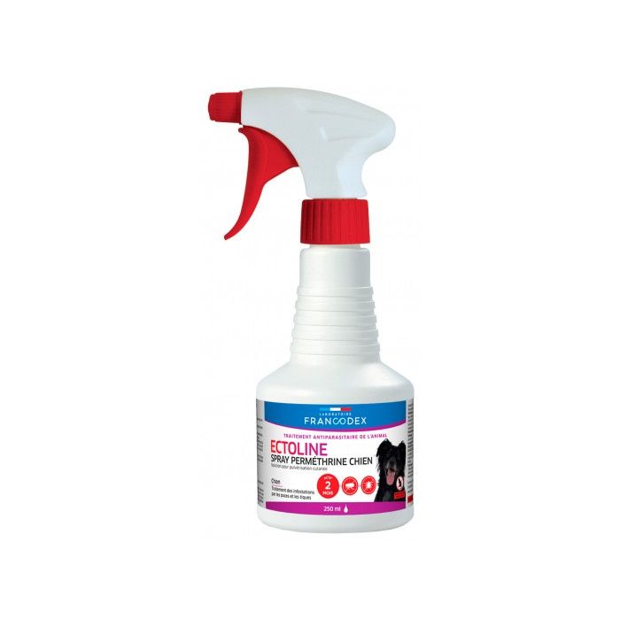 Ectoline spray perméthrine pour chiens - Francodex
