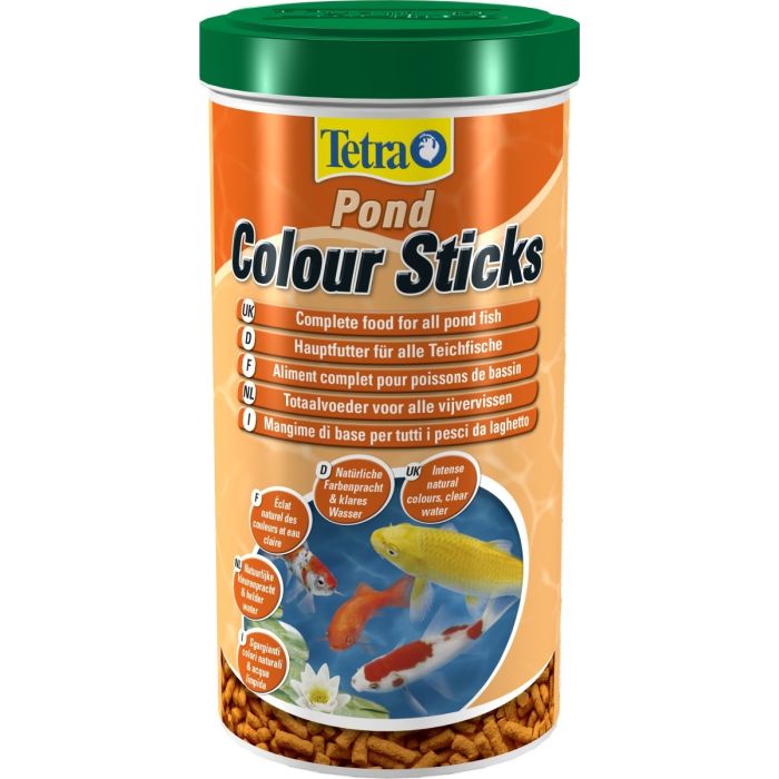 Aliment complet pour poissons de bassin - Colour sticks - Tetra - 1 L