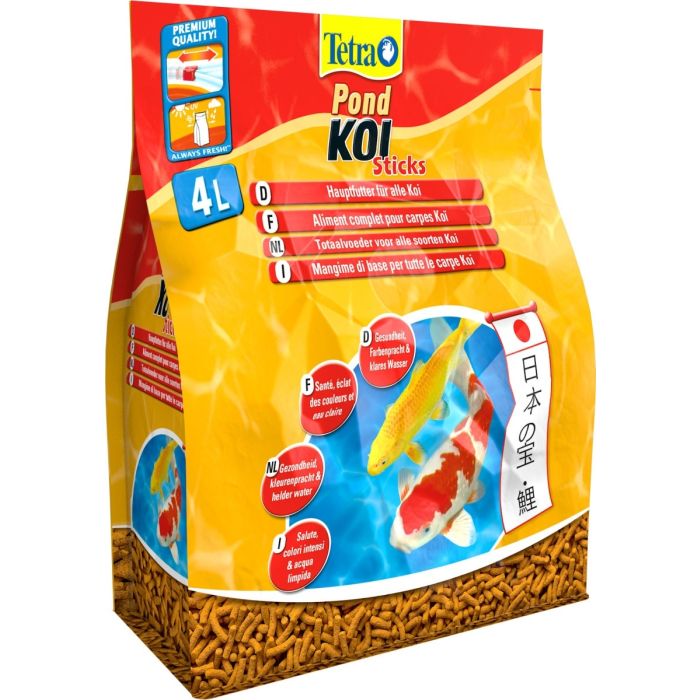 Aliment complet pour carpes Koï - Pond KOI Sticks - Tetra - 4 L