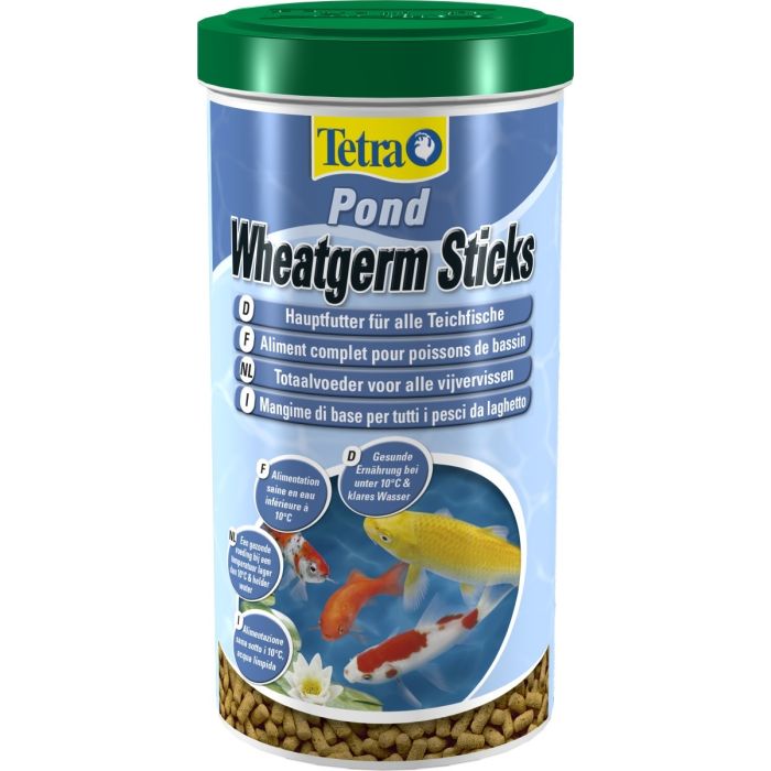 Aliment complet pour poissons de bassin - Wheatgerm Sticks - Tetra - 1 L