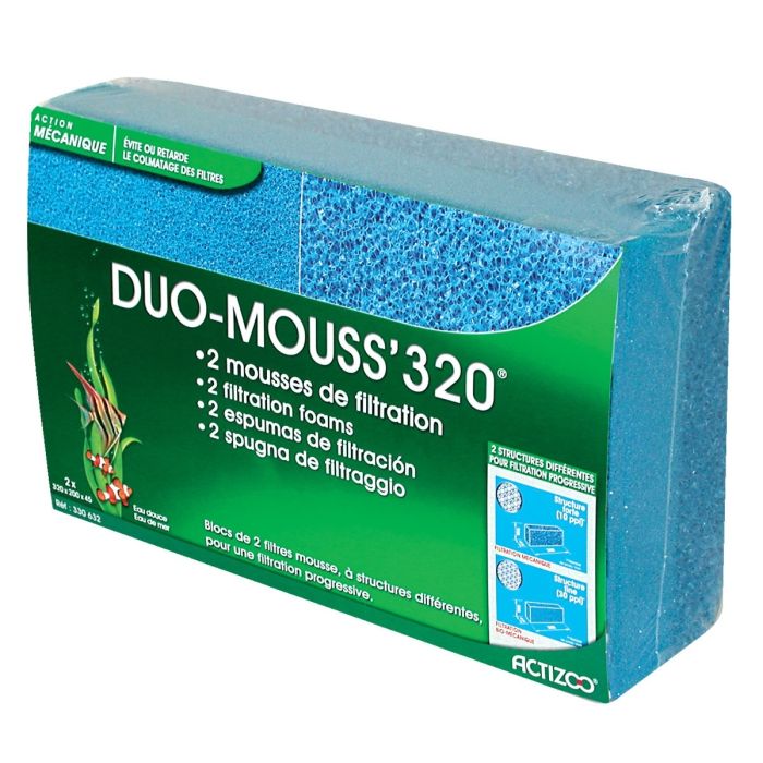2 mousses de filtration - Duo Mouss'320 - Actizoo
