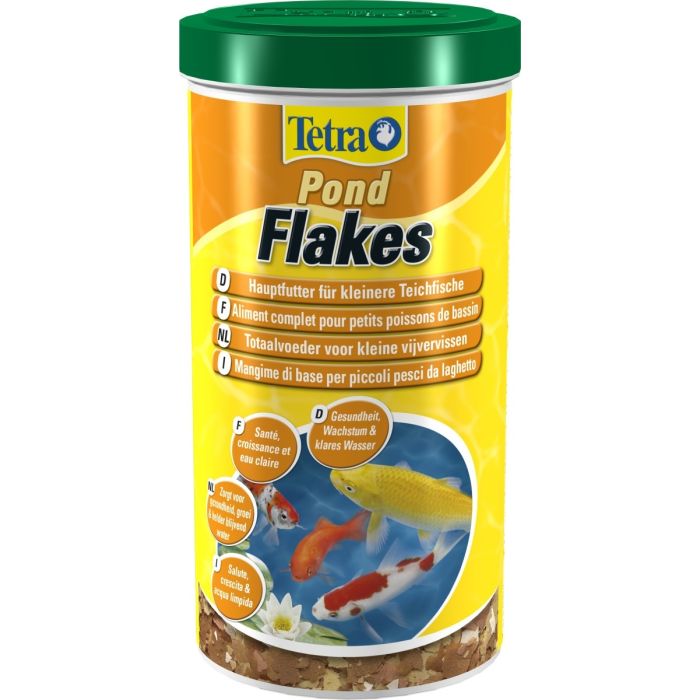 Aliment complet pour petits poissons de bassin - Pond Flakes - Tetra - 1 L