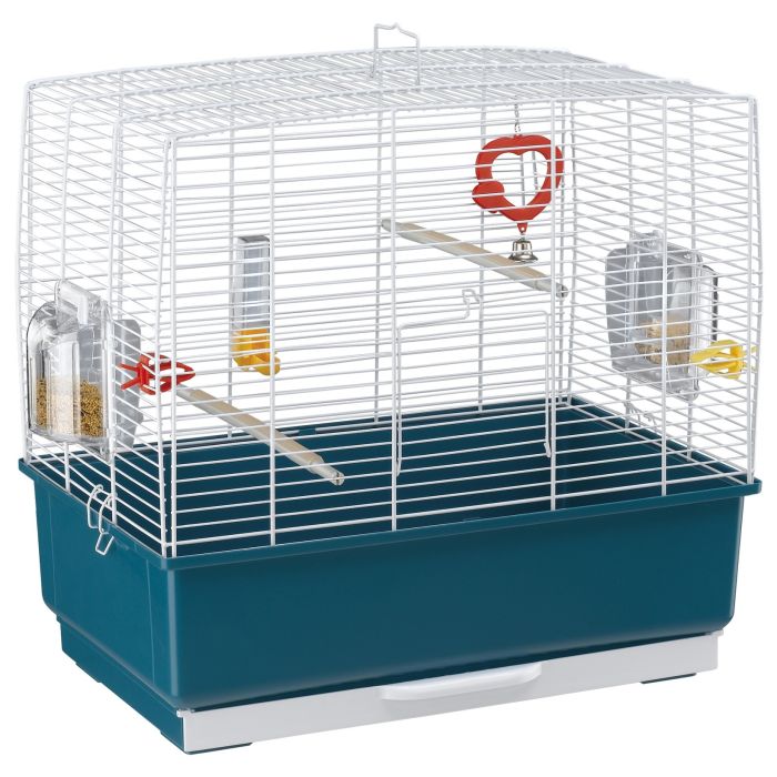 Cage "Rekord 3" blanche pour canaris et oiseaux exotiques - Ferplast