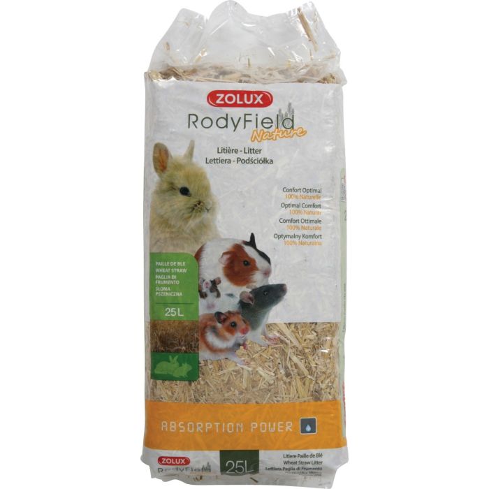 Litière paille - RodyField Nature - Zolux - 25 L