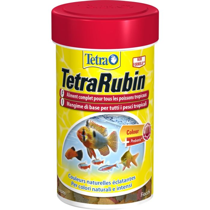 Aliment complet pour poissons tropicaux - TetraRubin - 100 ml