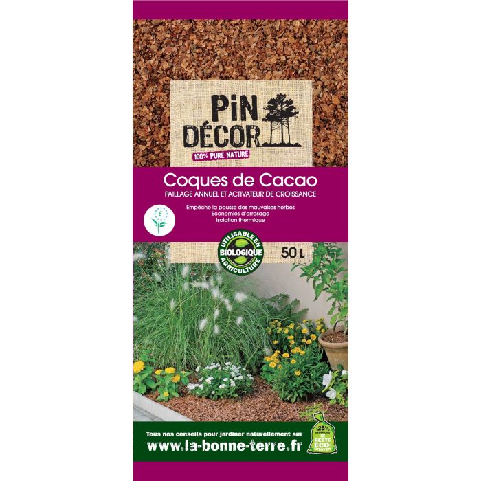 Coques de cacao BIOLANDES PIN DECOR - 50 L 