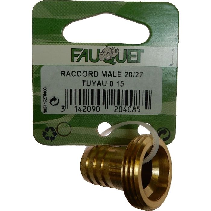 Raccord mâle 20/27 Ø 15 mm FQ204085 - FAUQUET