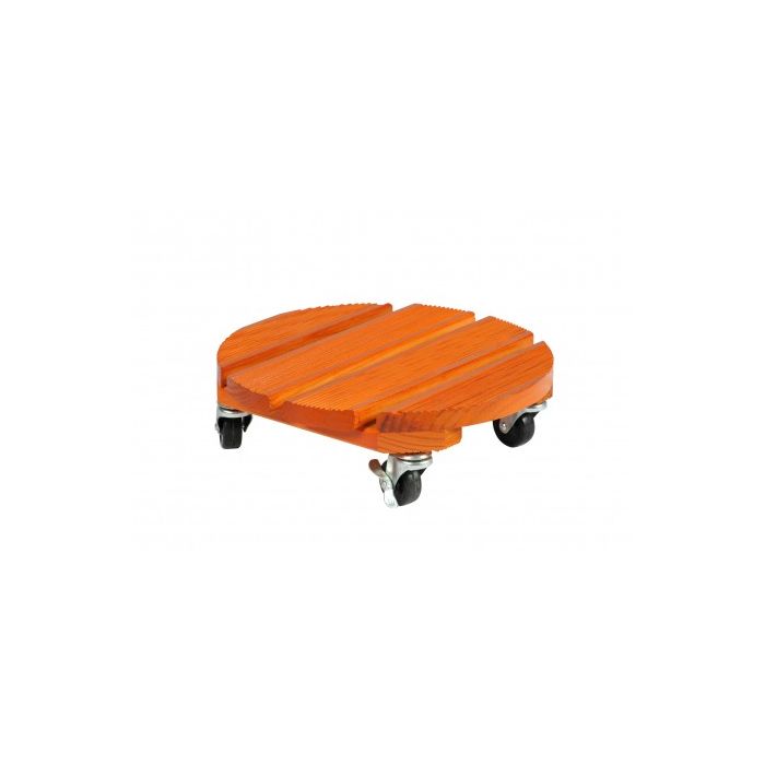 Roul'bac - Support roulant pour pots en Bois Ø30cm