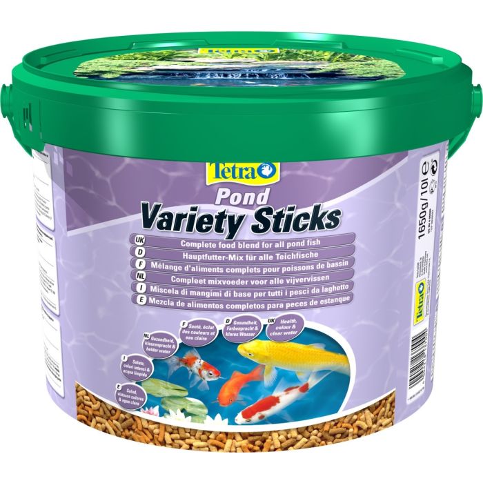 Mélange d'aliments complets pour poissons de bassin - Pond Variety Sticks - Tetra - 10 L