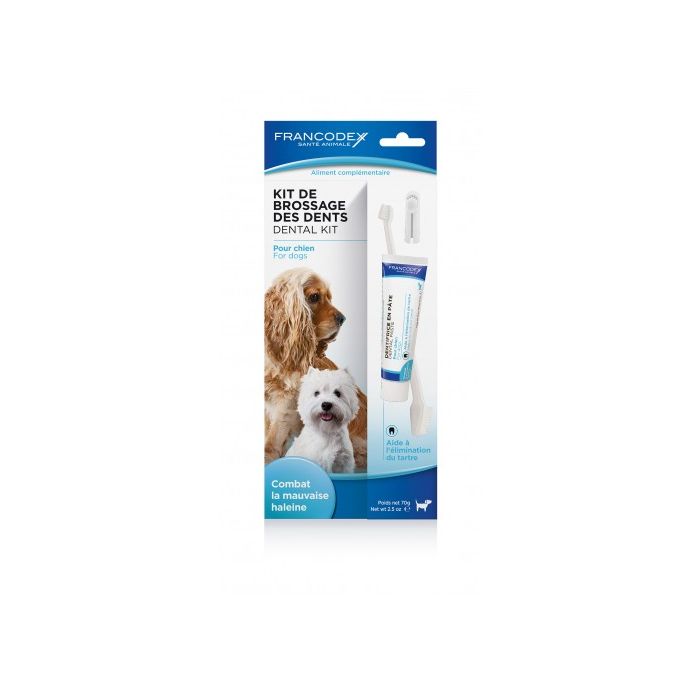 Kit brossage dentaire pour chiens et chats - Francodex