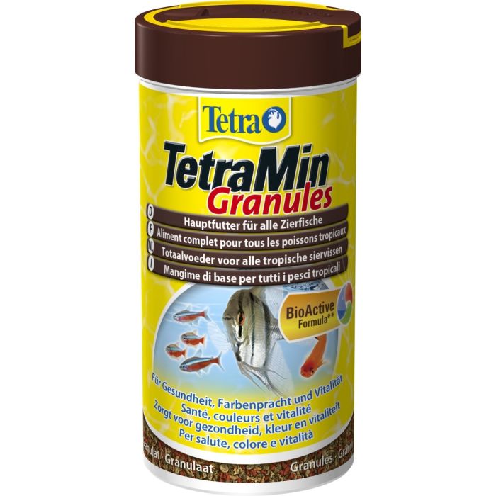 Aliment complet pour poissons tropicaux - TetraMin Granulés - 250 ml