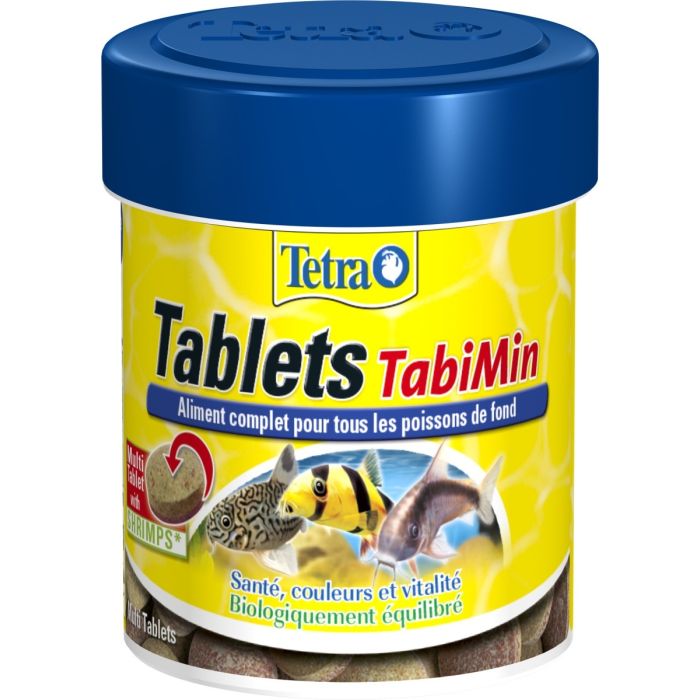 Aliment complet pour les poissons de fond - Tetra Tablets Tabimin - 66 ml