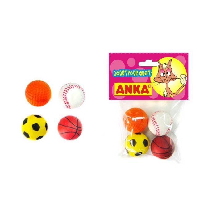 4 balles sport en mousse - Anka