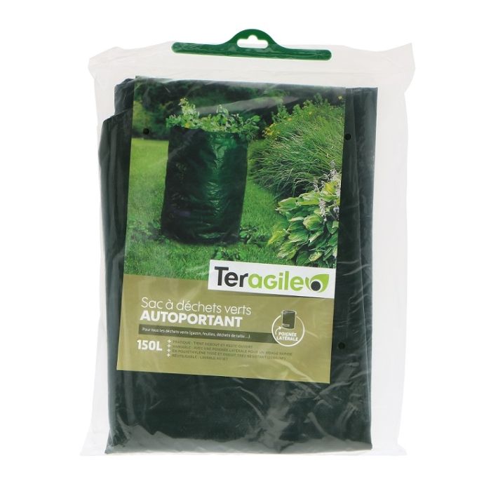 Sac à déchets autoportant - Teragile - Vert - 150 L