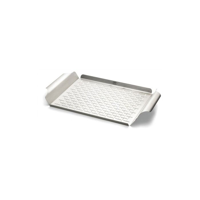 Plat de cuisson - Weber Style - En acier inoxydable - 40 x 30 x 3 cm 