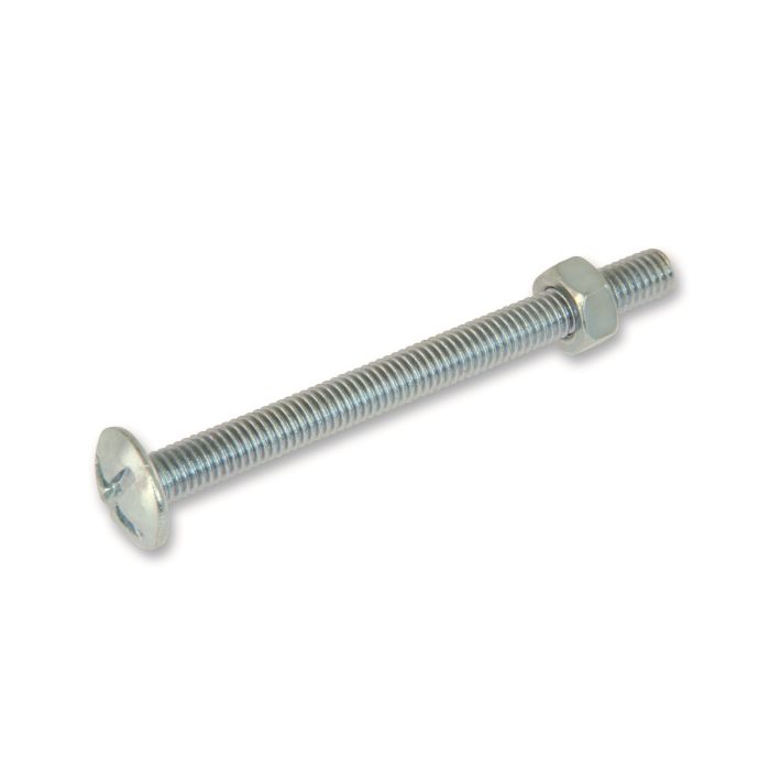 Boulon poêlier - En acier zingué - Ø 8 x 80 mm - Barquette