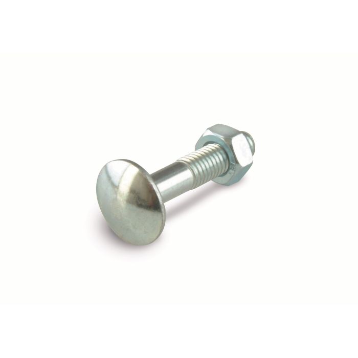 Boulon TRCC - Tête ronde - Collet carré - Acier zingué - M8 x 40 mm - Blister