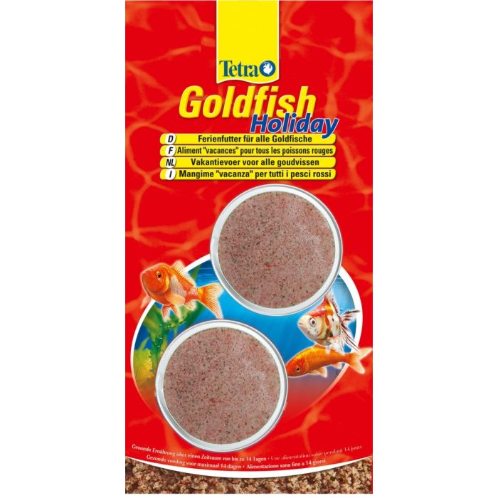 Tetra GoldFish Holiday - Aliment "Vacances" pour poissons d'eau froide - 2 x 12 g
