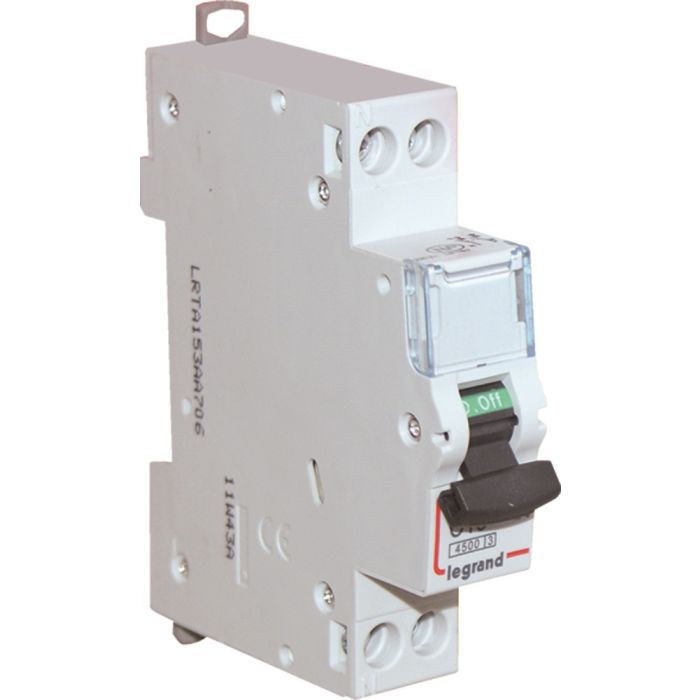 Disjoncteur Phase + Neutre - Le Grand - 16 A - bornes à vis - 1 module