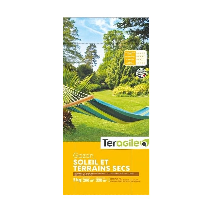 Gazon soleil et terrain sec 5kg - Teragile