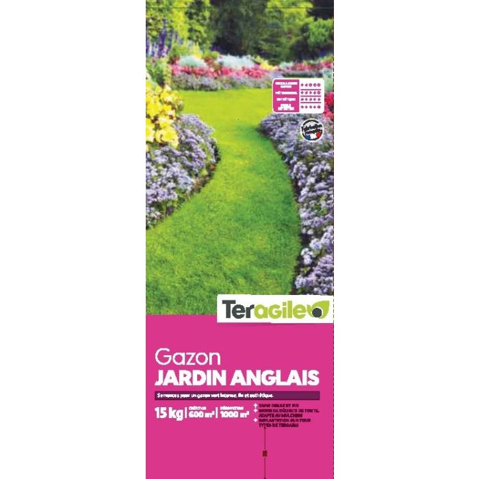 Gazon jardin anglais 15kg - Teragile