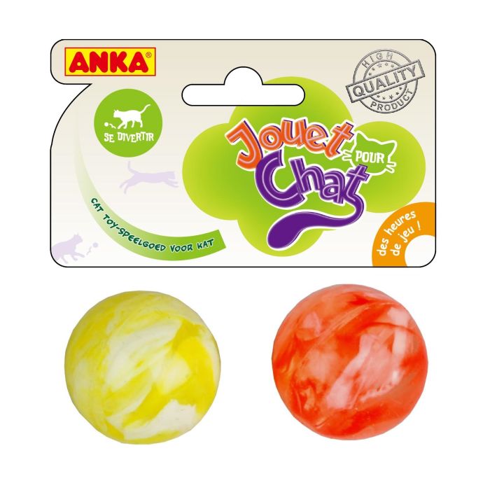 2 balles extra rebondissantes - Anka - Ø 3 cm