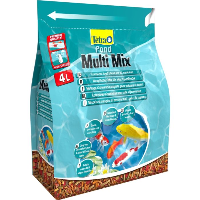 Pond Multi Mix Tetra 4 L - Mélange d'aliments complets pour poissons de bassin