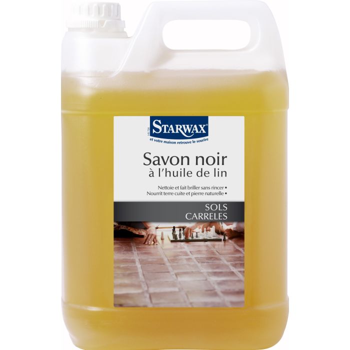 Savon noir à l'huile de lin - 5 L