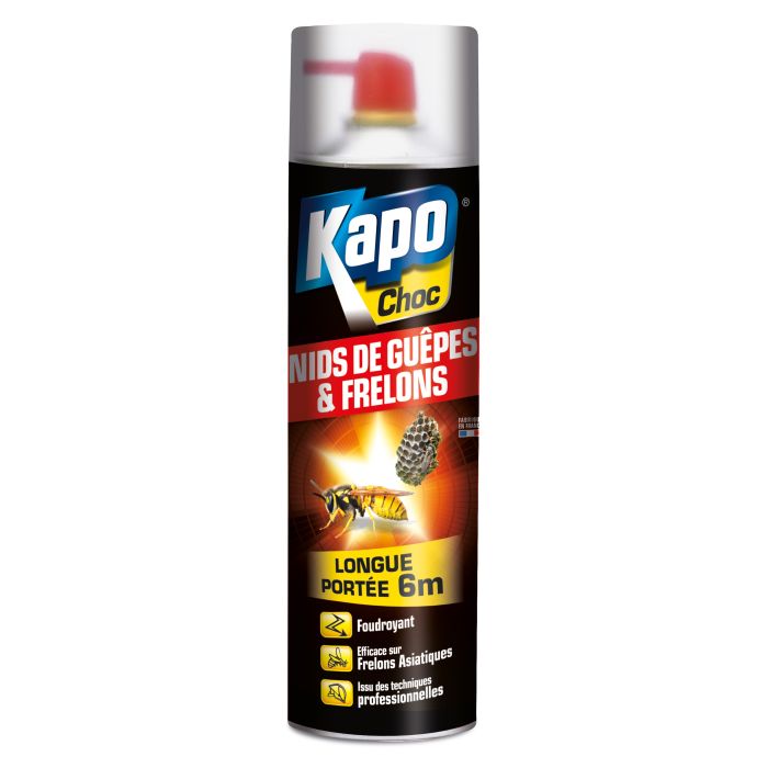 Aérosol longue portée spécial nids de guêpes - Kapo - 500 ml