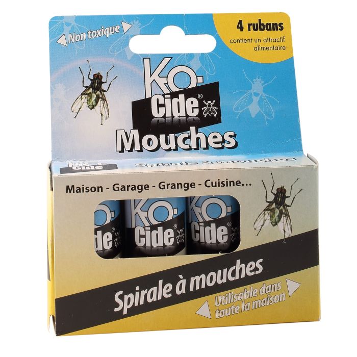 Ruban spirale attrape mouche - K-OCIDE - x 4
