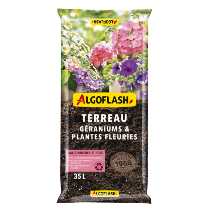 Terreau géraniums - Algoflash - 35 L