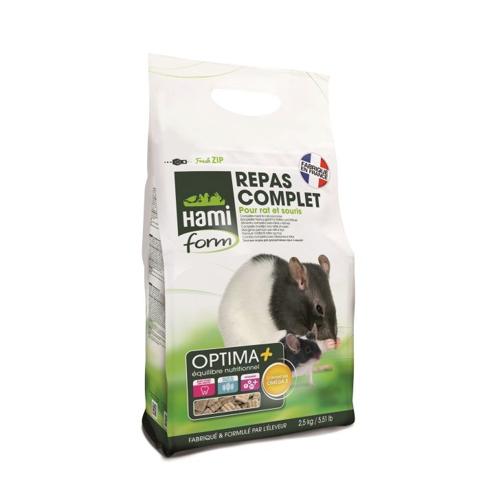 Repas complet pour rat et souris - Hamiform - Optima + - 1.8 kg