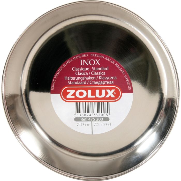 Bol inox pour chat 13 cm Zolux