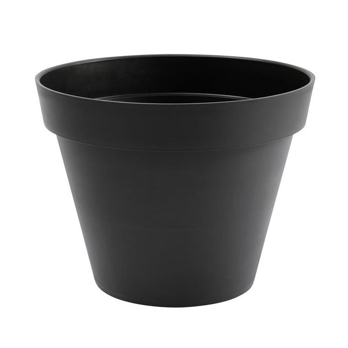 Pot - Toscane - Rond - 23 L - Gris anthracite 