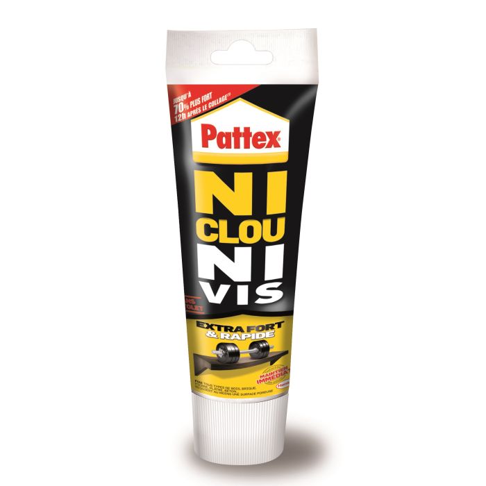 Colle - Pattex - Ni clou Ni vis - Extra forte et rapide - 260 g 