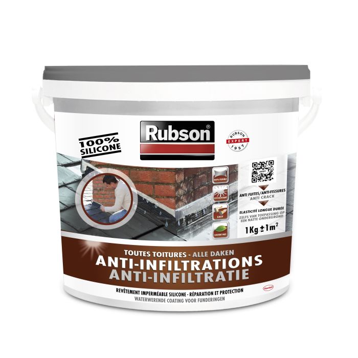 Revêtement anti-infiltrations - Rubson - Gris - 1 kg 