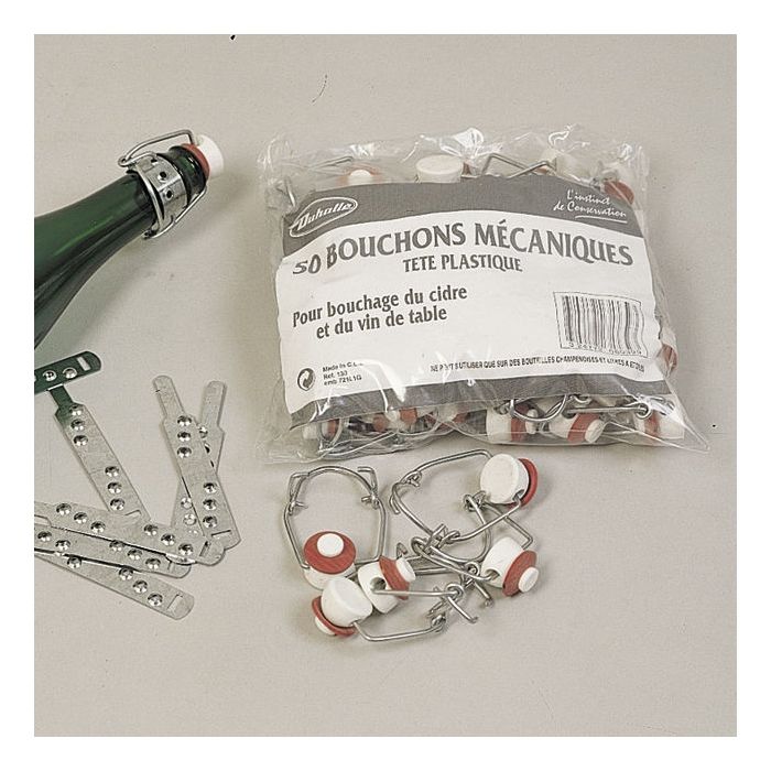 Bouchons mécaniques - Duhalle - Lot de 50 - Tête plastique