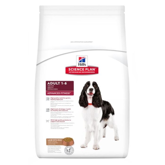 Aliment chien Science Plan Canine Adult Advanced Fitness à l'Agneau et au riz - Hill's - 12 Kg