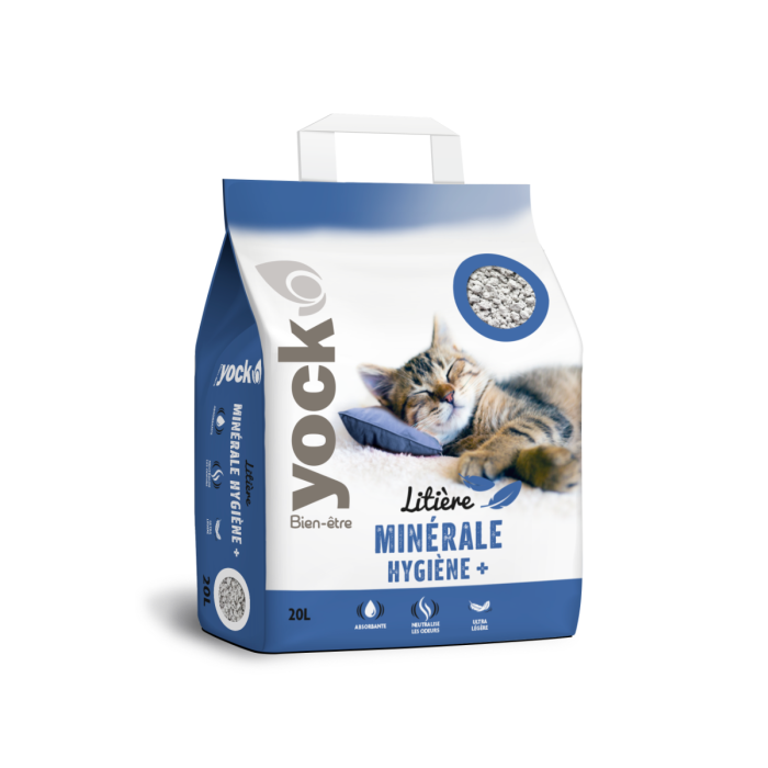 Litière minérale pour chats