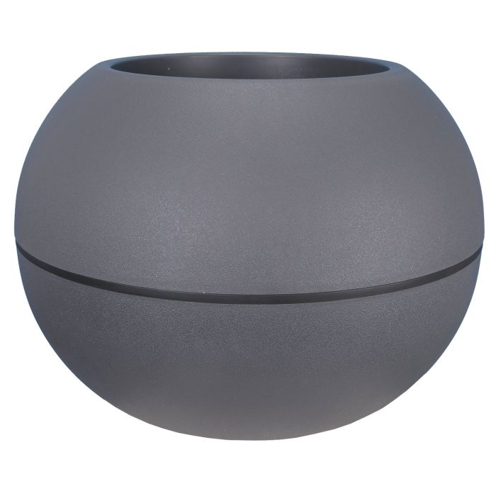 Pot Granit Boule Ø40 Gris  - Riviera