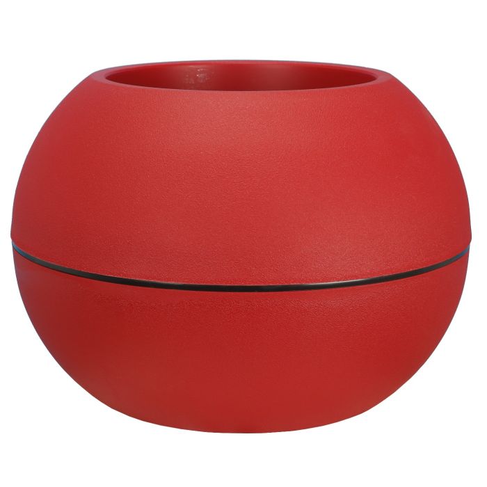 Pot Granit Boule Ø40 Rouge - Riviera